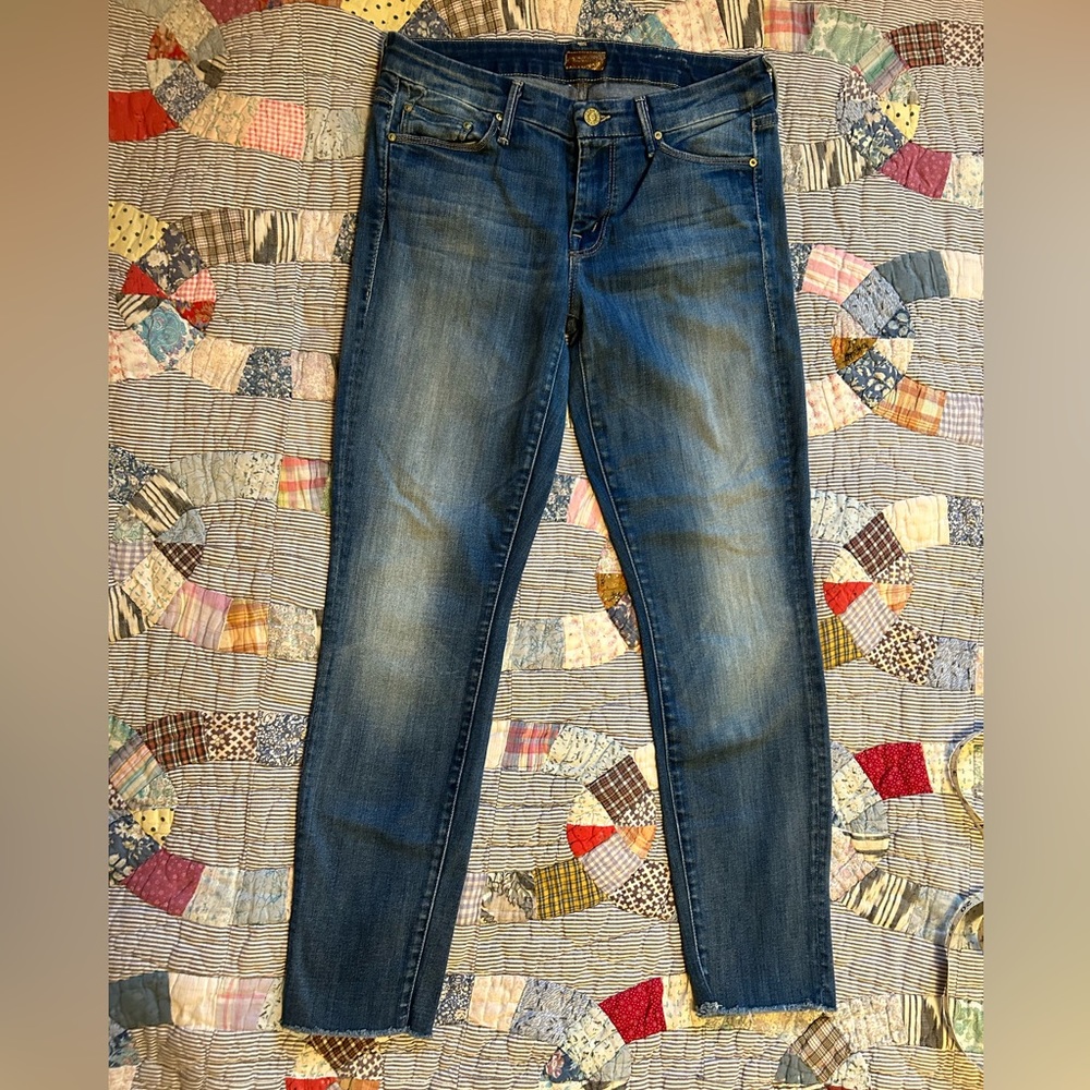 Mother Looker Ankle Fray in Wicked Games size 28